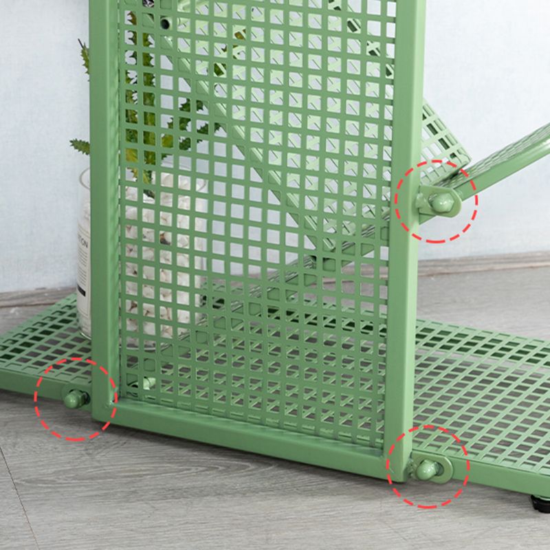 Scandinavian Metal Bookshelf Standard Closed Back Bookcase with Shelves