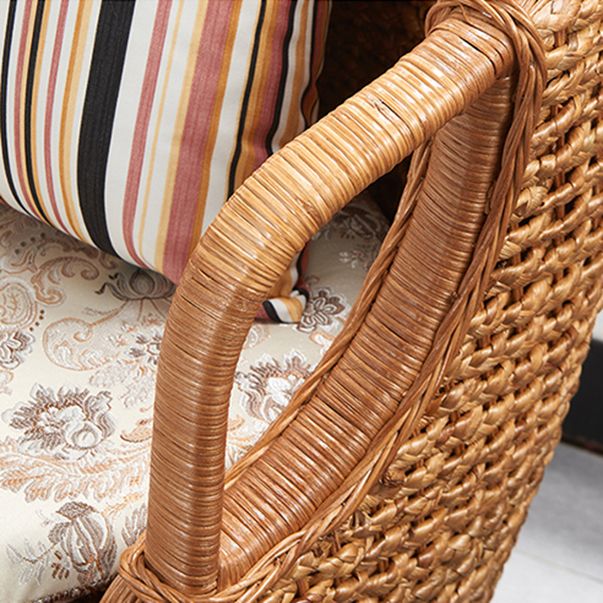 Glass Top Contemporary Dining Table Set 1/2/3/4 Pcs Wicker Dining Set