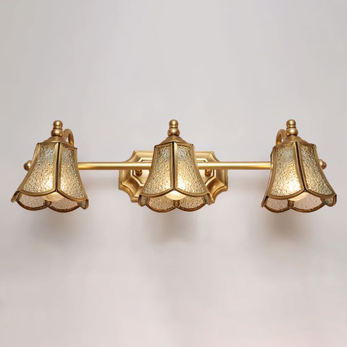 Multi-luz Sombra Sombra Sombra Splique Modern Simple Simple Lighting en latón en latón