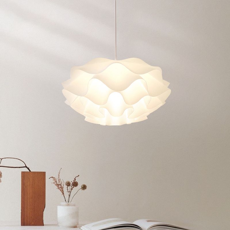 1-Light Pendant Lighting Modern Style Flower Shape Metal Hanging Lights
