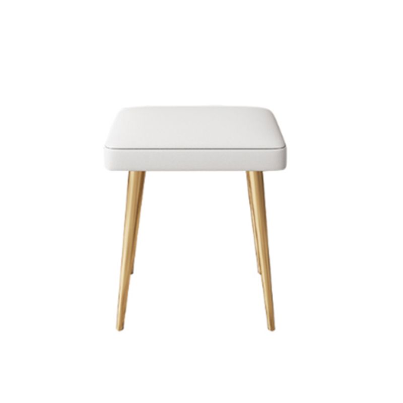 White Vanity with Makeup Table and Stool, 1/2 Drawers Dresser - 31.89" H