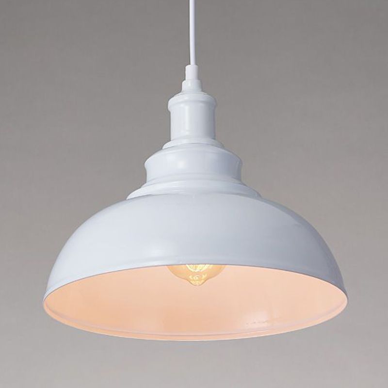 1 luminaire de plafond suspendu en forme de dôme en forme de style industriel