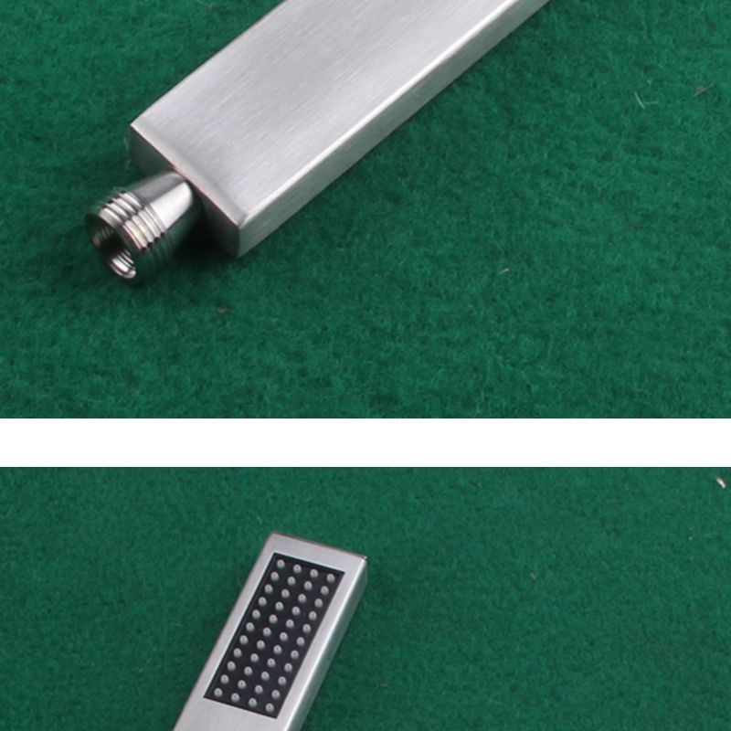 Simple Rectangle Shower Head 304 Stainless Steel Handheld Shower Head