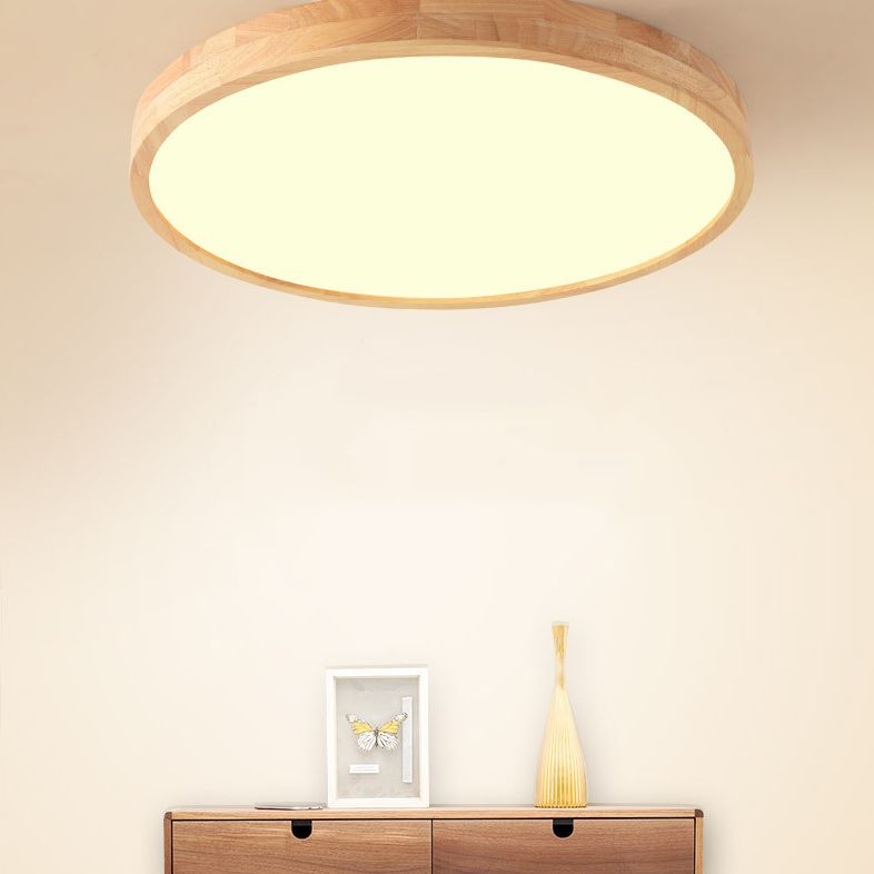 Bois 1 lumière encastré plafonnier luminaire moderne chambre encastré luminaires