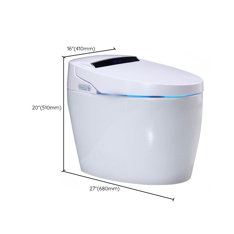 Modern 1-Piece Bidet Toilet Floor Mounted Toilet Bowl for Washroom
