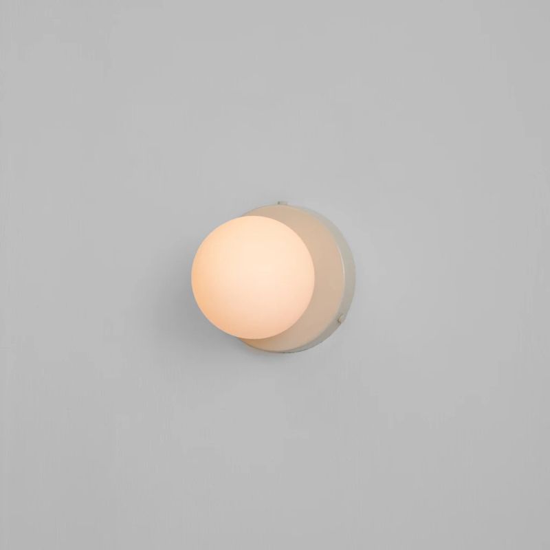 Macaron Ball Shade Wall Sconce Grass 1 Light Sconces for Bedroom