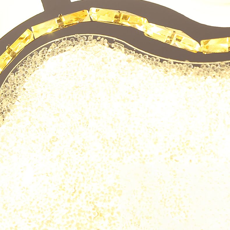 Plafoniere moderne da incasso Illuminazione a soffitto a LED in cristallo per soggiorno