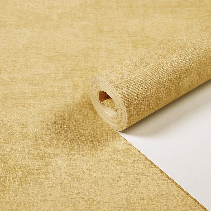 Non-Woven Gold Wallpaper Minimalist Solid Wall Decor for Living Room, 33' L x 20.5" W