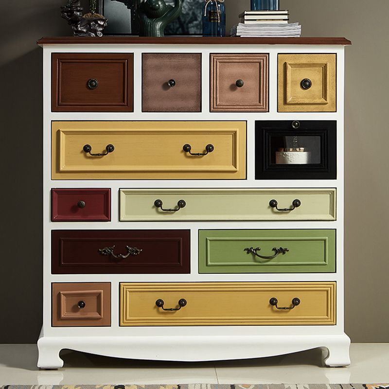 Nautical Storage Chest Dresser Solid Wood Storage Chest with 7/10/12 Drawers