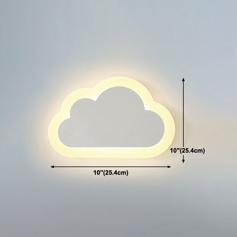 Moderner Stil Geometrischer Wandleuchten Metall Multi -Lichter Wandlampen in Weiß