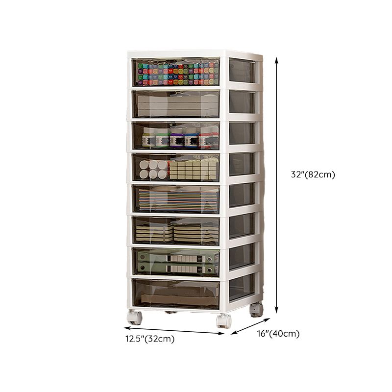 Transparent Filing Cabinet Modern Plastic Drawers File Cabinet