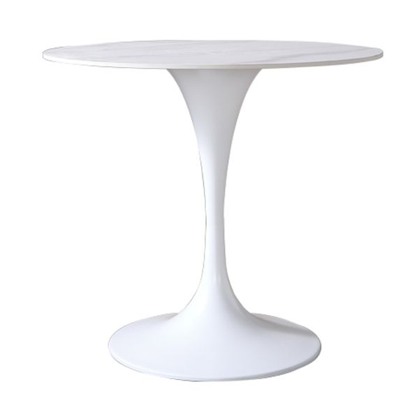 Mesa de comedor blanca de piedra sinterizada Simplicidad de tulipán Mesa base para el comedor para el comedor