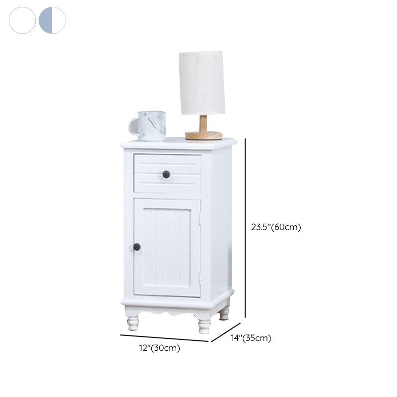 Nautical Vertical Solid Wood Storage Chest Bedroom Chest with Drawers