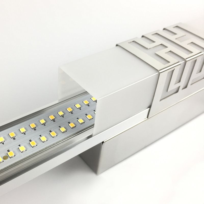 Simplicité Rectangle Vanity Sconce Lights Acrylique Moup Moup Light Aymat pour salle de bain