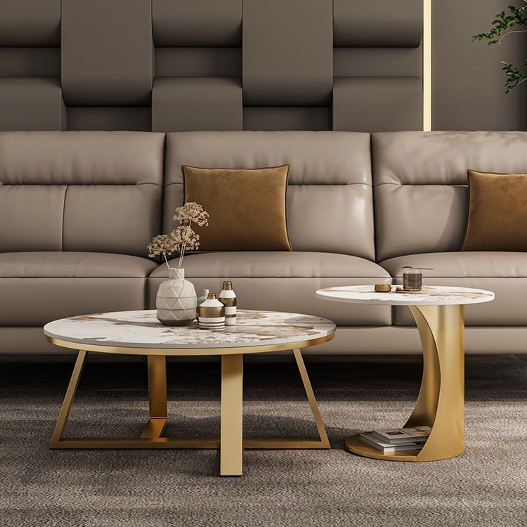 Frame Round Coffee Table Slate Top Coffee Coffee or End Table