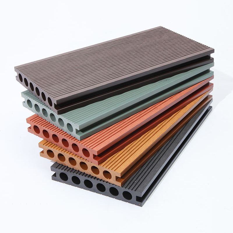 Rectangular Wood Deck Plank Nailed Installation for Outdoor Patio