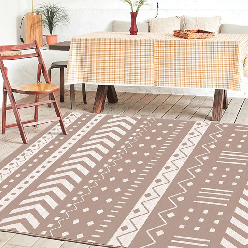 Victorian Area Rug National Pattern Carpet Polyester Washable Stain Resistant Rug for Home Decor