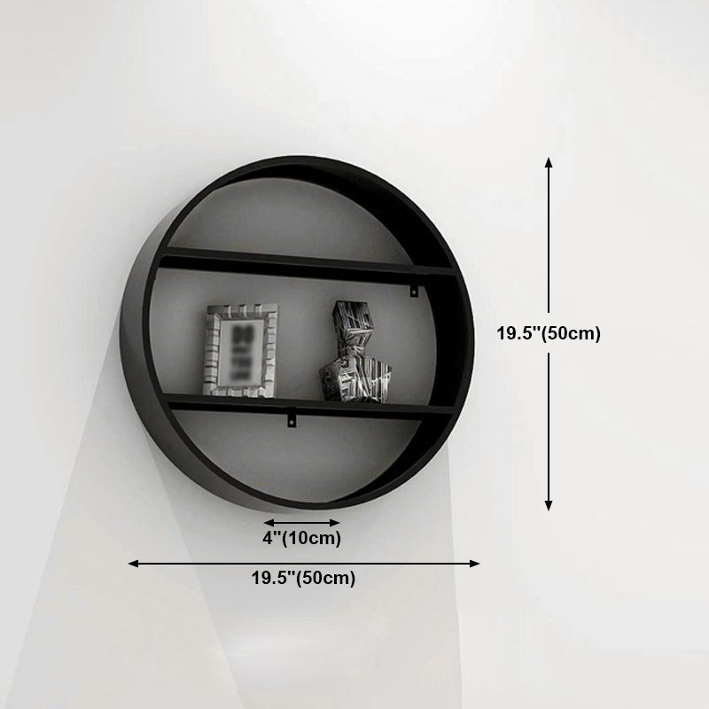 Black Industrial Wall Mounted Bookshelf Iron Bookshelf for Living Room