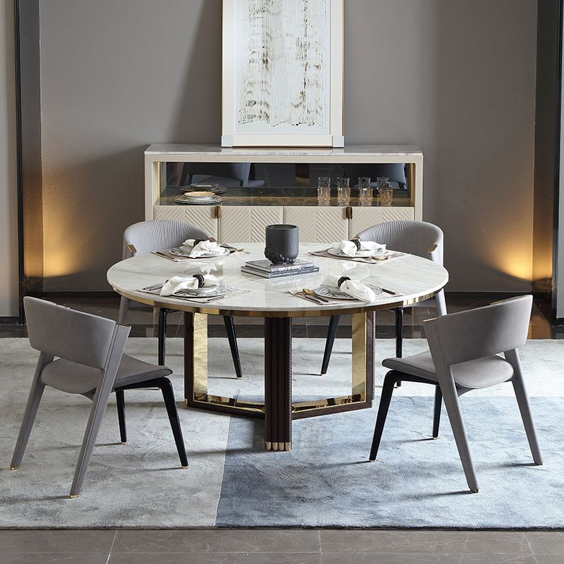 Industrial Upholstered Armless Chair Kitchen Open Back Dining Chair
