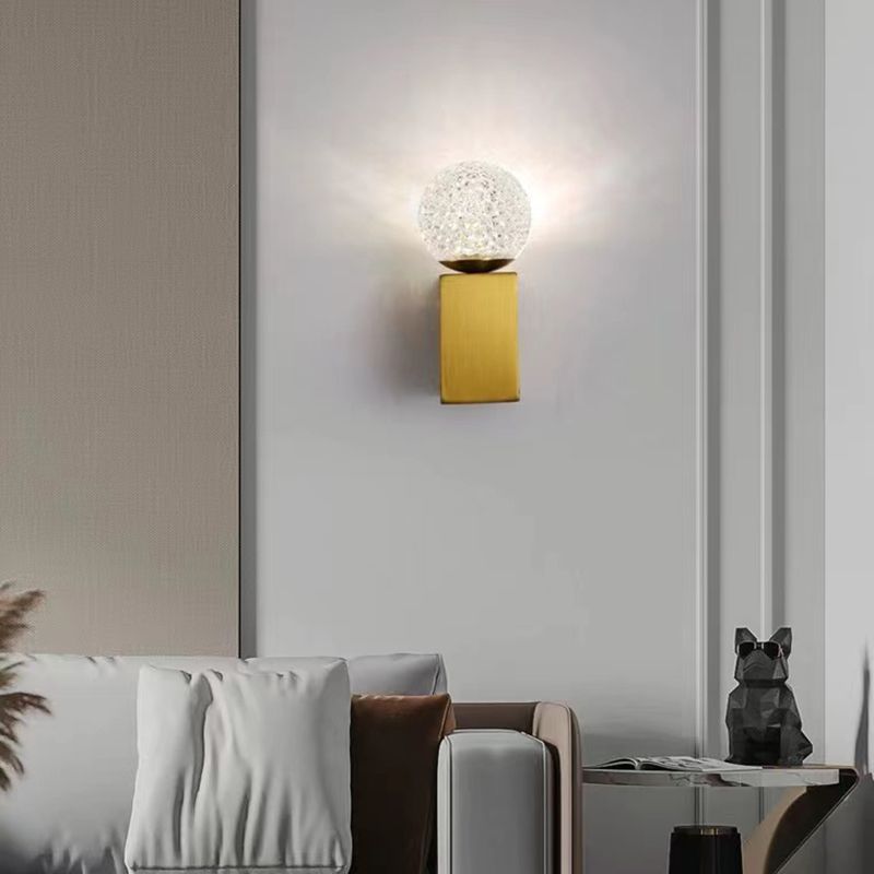 Modern Bath Vanity Lighting Acrylic Black/Golden Wall Light for Bathroom
