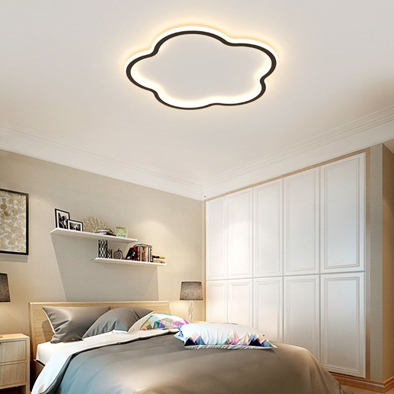 Bloem Slaapkamer Plafondlamp Metaal LED Modern Dicht bij het plafond Verlichtingsarmatuur