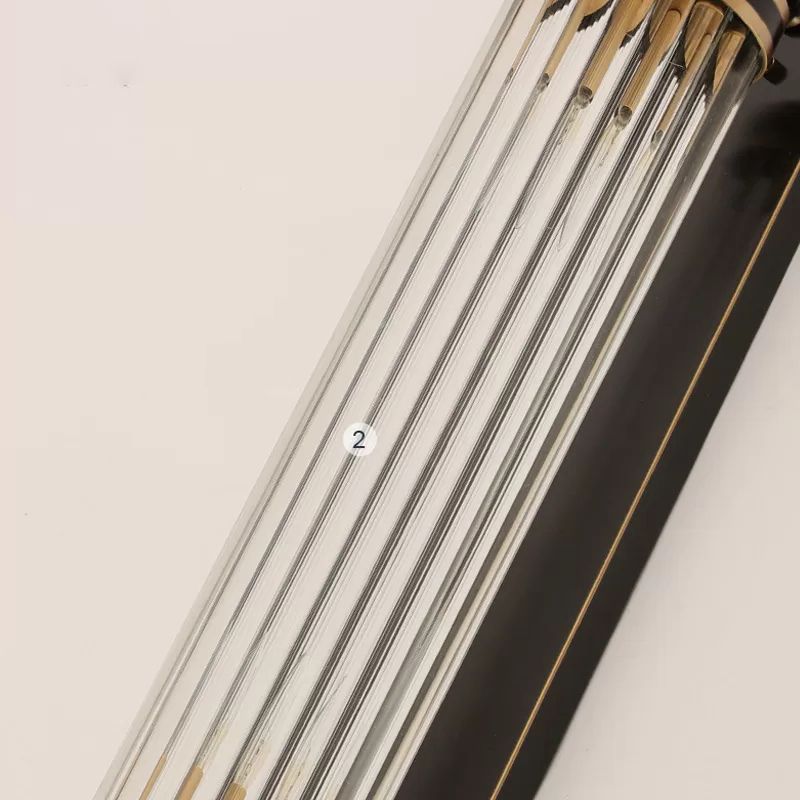 Contemporary Tubular Wall Mounted Lights Glass Flush Mount Wall Sconce for Living Room