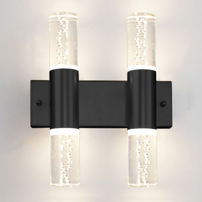 Kristallsäulenwandleuchten moderner Stil mit mehreren Lichtern Wandmontagelampen