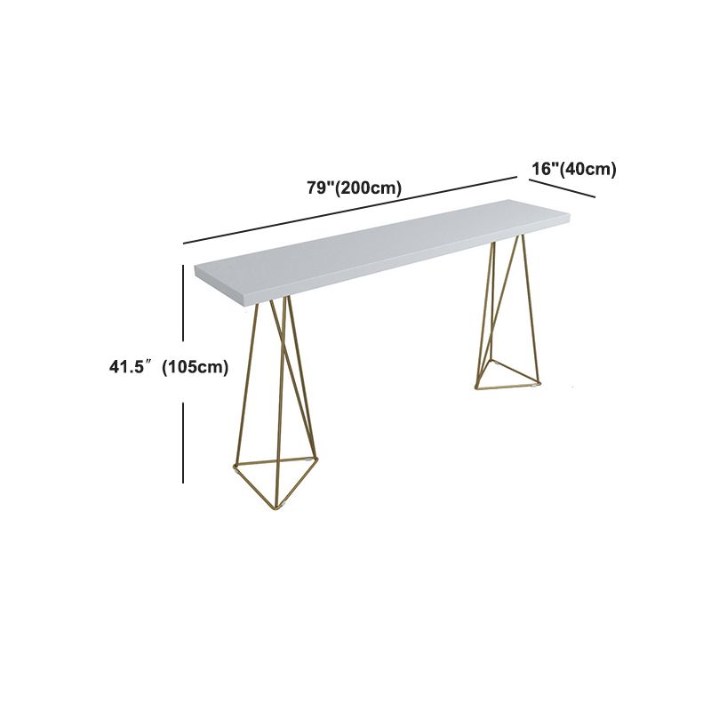 Pine Wood Top Bar Counter Traditional Luxury Rectangle Bar Counter with Sled Base
