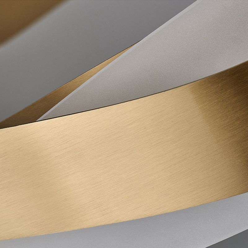 Metalen cirkelvormige kroonluchter verlichtingsarmaturen moderne stijl 1-licht hangende lamp in goud