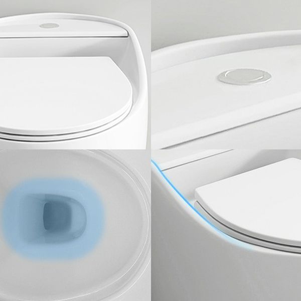 Traditional Flush Toilet One-Piece Toilet Floor Mounted Porcelain Toilet