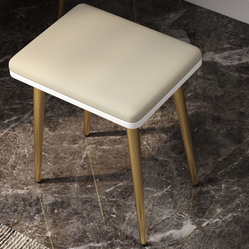 Rectangular Top Vanity Makeup Table - 30.7" Tall Vanity White/Grey Makeup Table