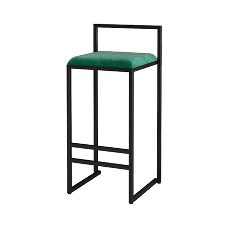 Contemporary Bar and Counter Stool Low Back Stool with Sled Base
