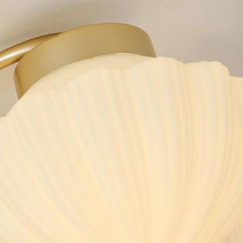 Modern Simple Iron Ceiling Light Hemisphere Shape Ceiling Lamp for Bedroom