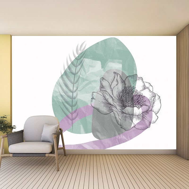Environmental Wall Mural Wallpaper Bohemian Style Illustration Bedroom Wall Mural