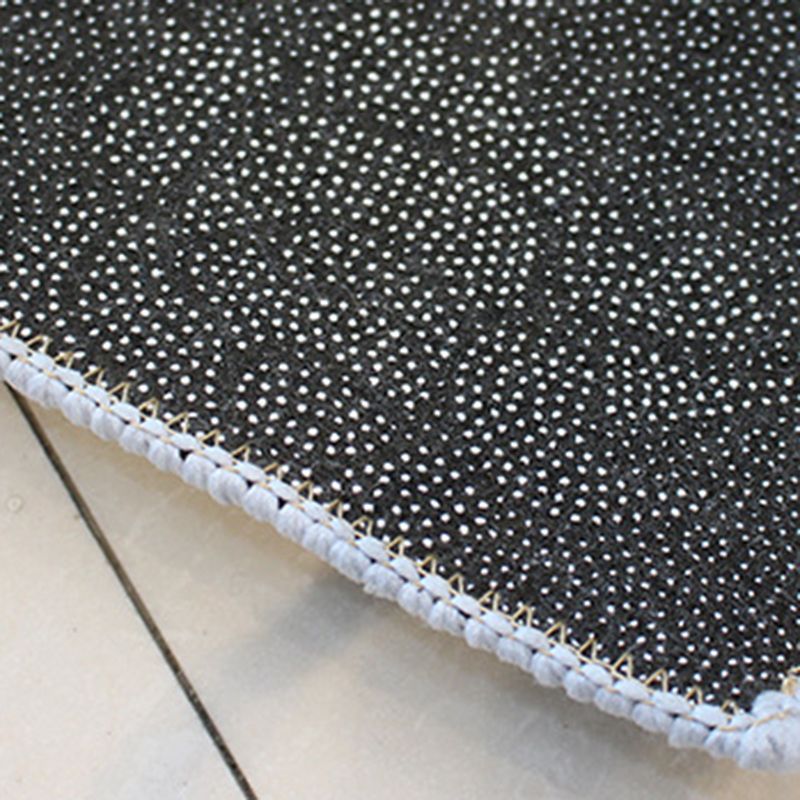 White Rug Polyester Pattern Area Rug Stain Resistant Indoor Rug for Living Room