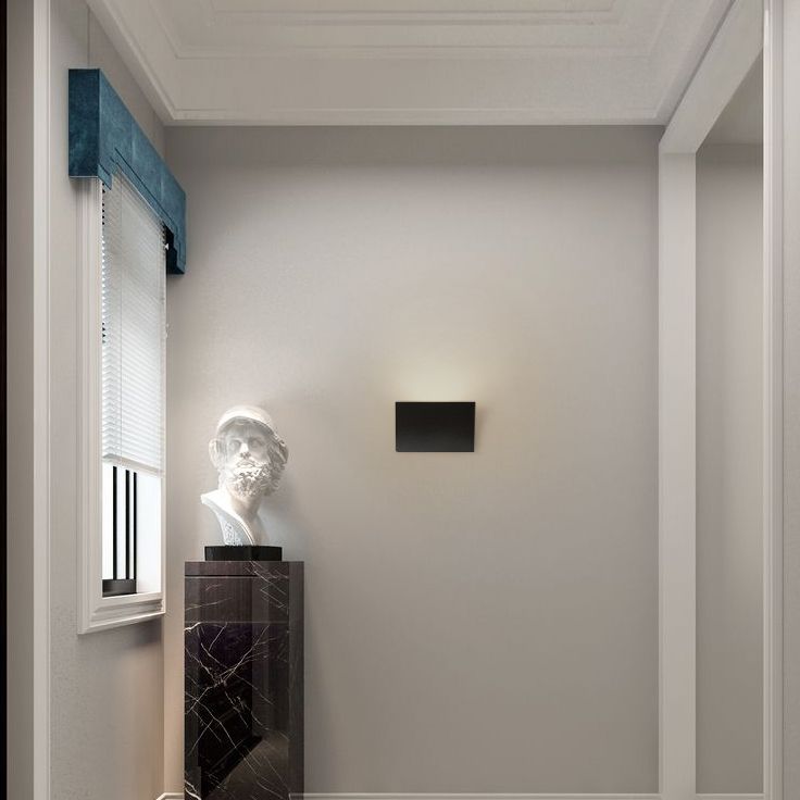 Quadratische Schatten Metall Wandleuchte modern