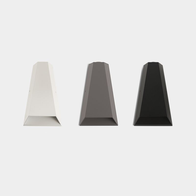 Modern Minimalist Style Geometric Up and Down LED Wall Sconce Metal Sconces
