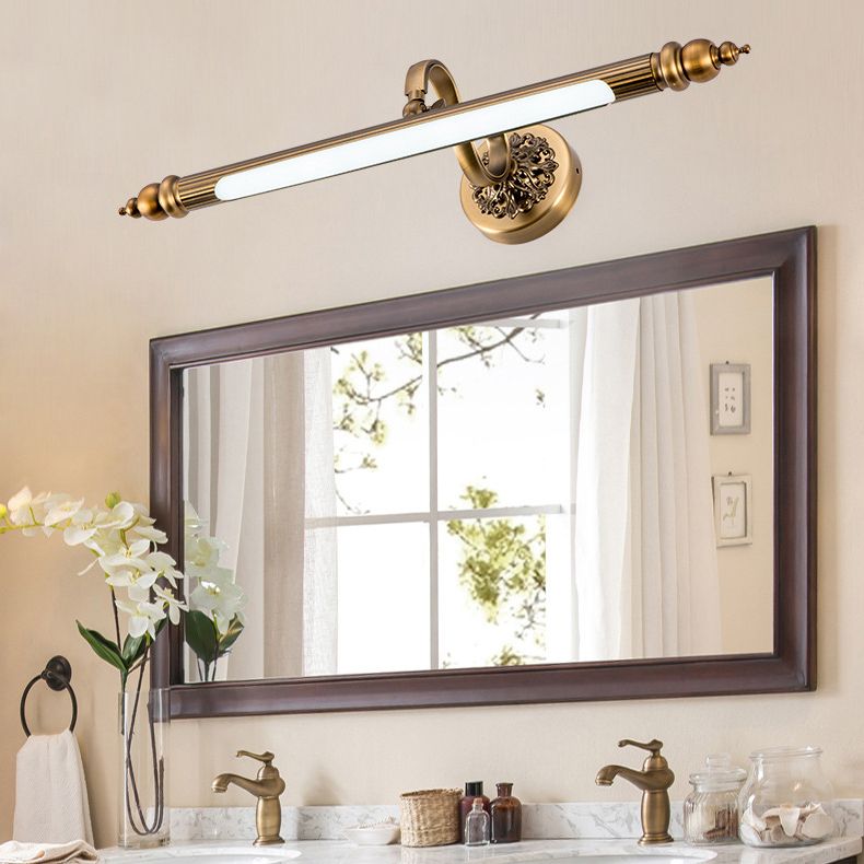 Idées d'éclairage mural à LED Minimaliste moderne sur miroir pour la salle de bain