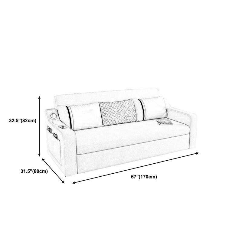 Contemporary Cushions Sofa Bed with Sound 32.28"High Charles Of London Sofa