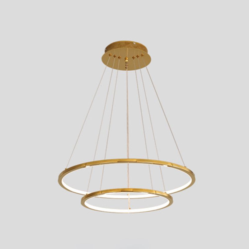 Luces colgantes colgantes de múltiples anillos