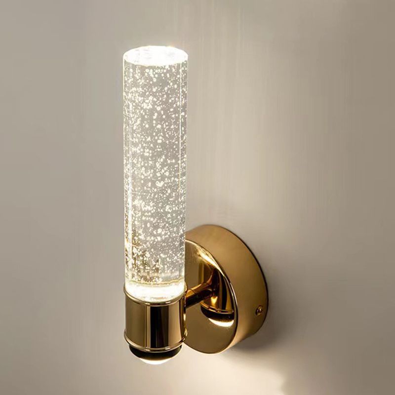 Crystal Bath Vanity Lighting Golden Modernism LED Wall Light for Bathroom
