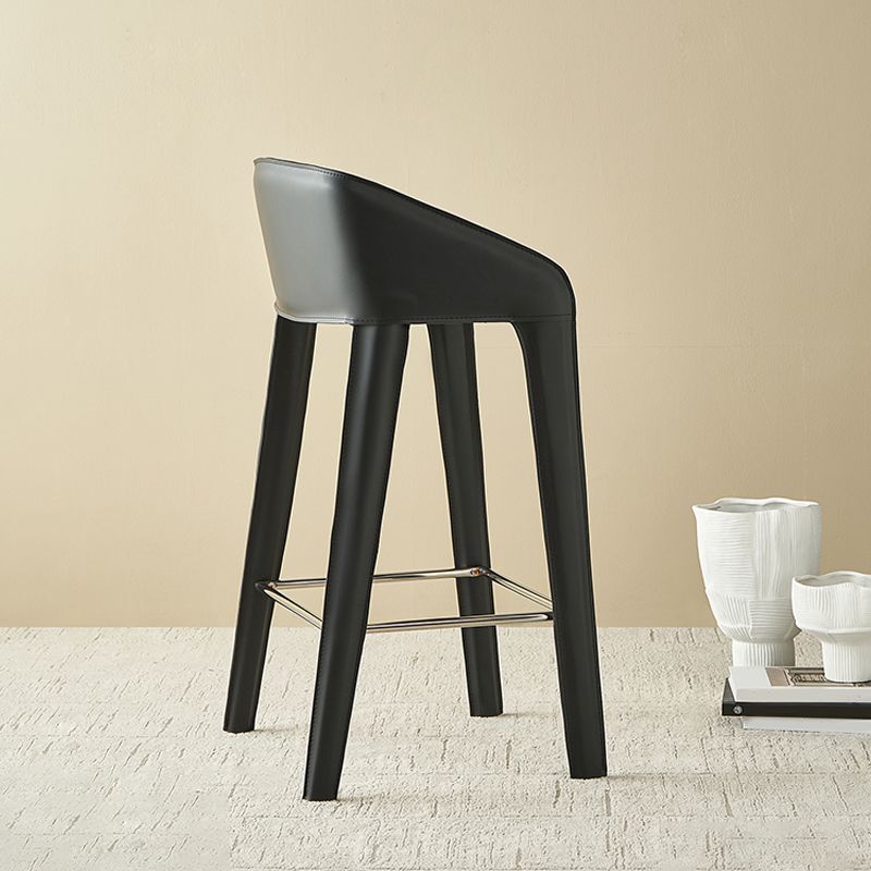 Industrial Indoor Armless Backless Bar Stool with Metal Legs