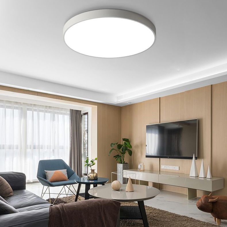 1-Light Round Flush Ceiling Lamps Modern Style Acrylic Flush Mount Ceiling Lighting Fixture