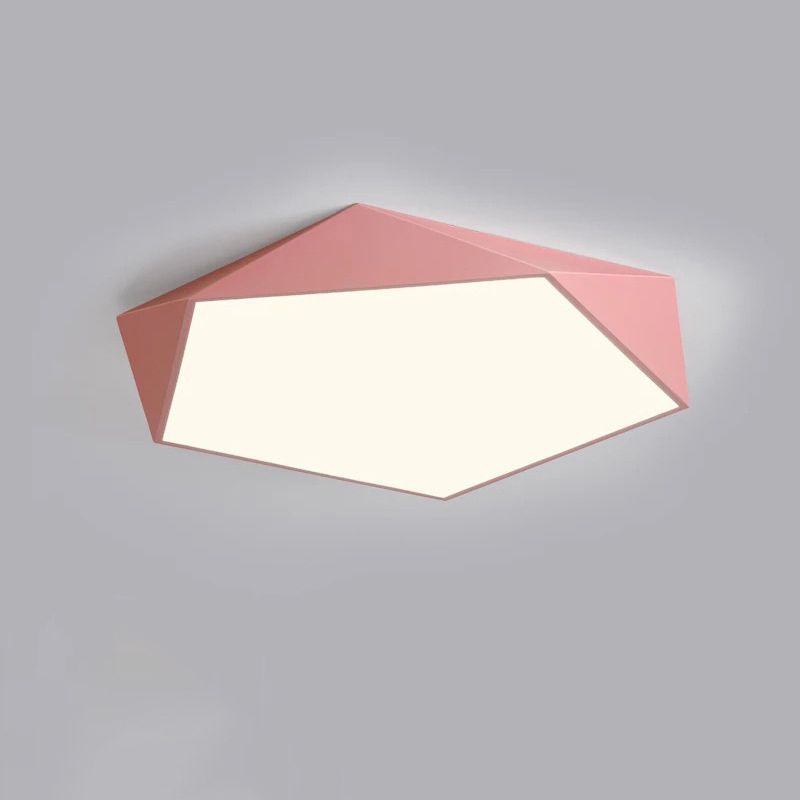 Metalen Geometrische Flush Mount Licht Moderne Stijl 1 Hoofd Flush Mount Led Lampen