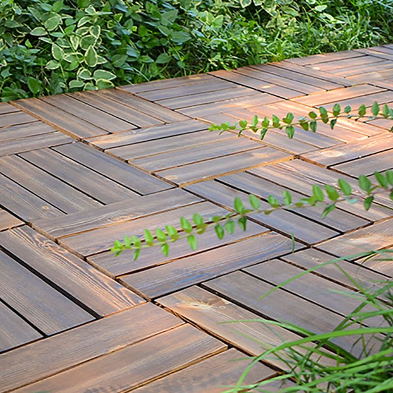 Wood Deck/Patio Flooring Tiles Snapping Installation Floor Board Tiles