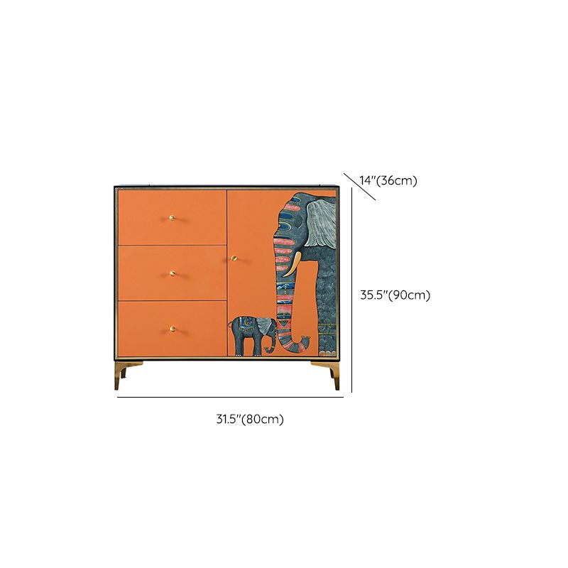 Horizontal Glam Double Chest Soft-Close Drawers Storage Chest