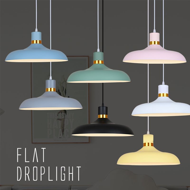 Plafond suspendu moderne en aluminium 1-Light Down Light pour salle à manger