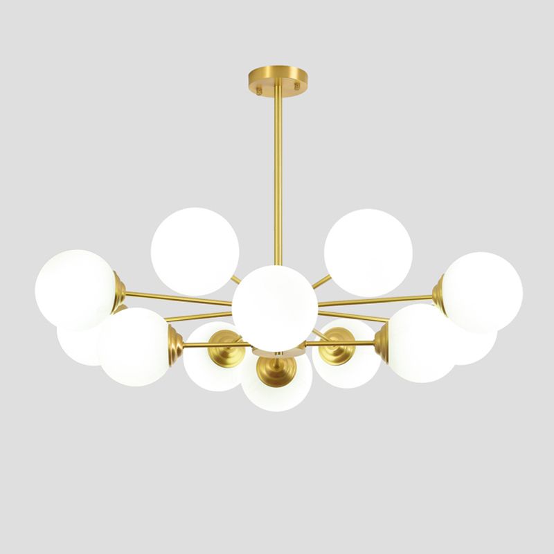 Copper Glass Hanging Pendant Lights Contemporary Hanging Lamps for Living Room