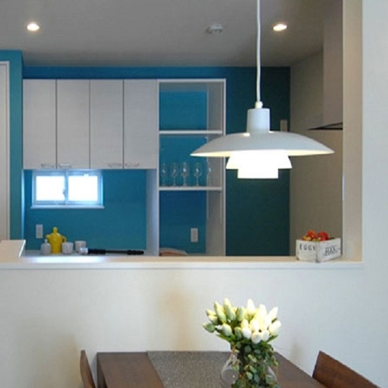 1 Light Metal Hanging Light Modern Style Pendant Light for Dining Room Kitchen