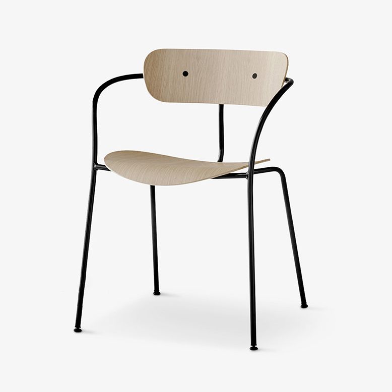 Chaises de salle à manger à la côté en bois minimaliste ouvrir à l'arrière pour manger une chaise latéral pour la maison